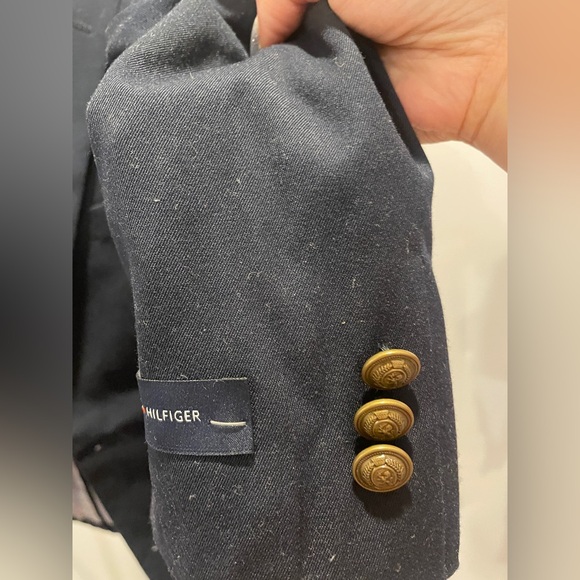 TOMMY HILFIGER NAVY BLAZER SUIT JACKET - Picture 6 of 7